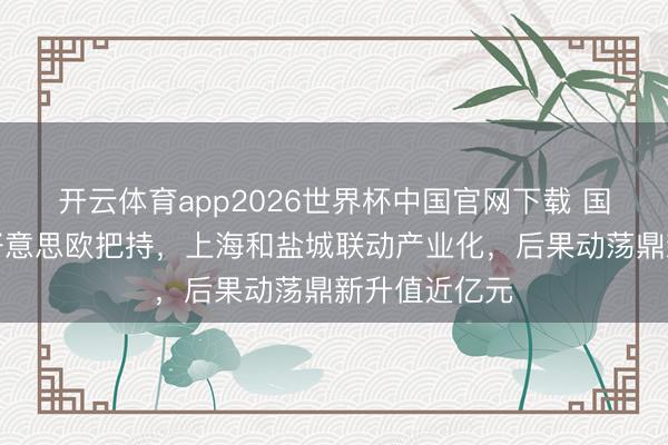 开云体育app2026世界杯中国官网下载 国产仪器冲突好意思欧把持，上海和盐城联动产业化，后果动荡鼎新升值近亿元